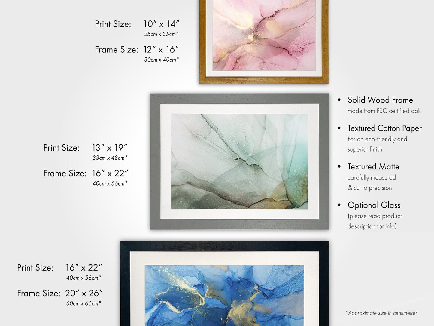 Blue & Gold Abstract Art - Pathos Studio - Art Prints