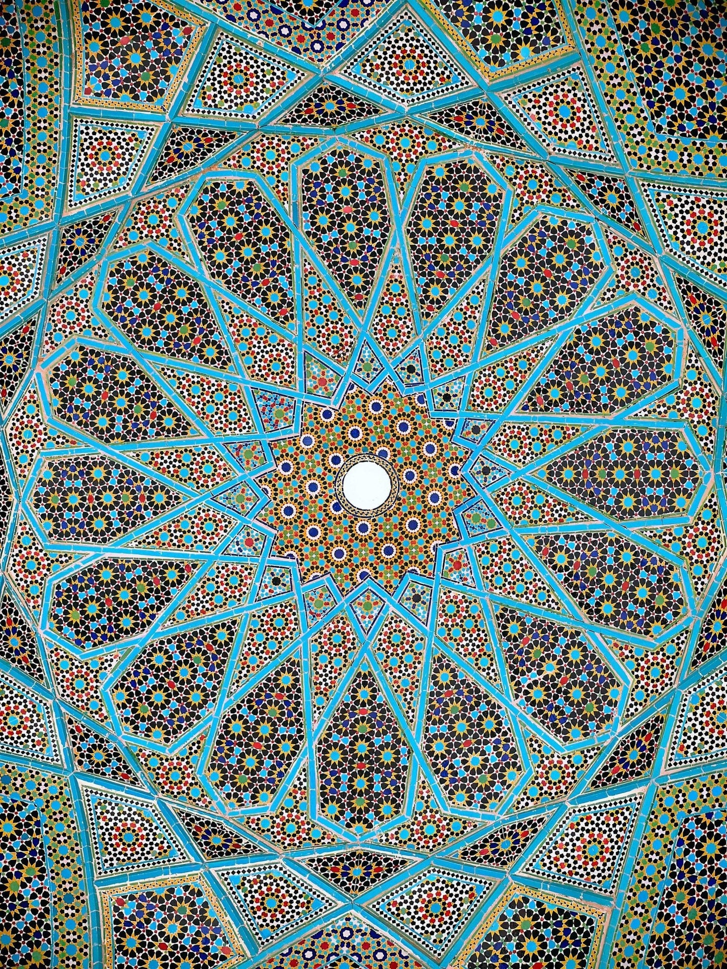 Ceiling of Hafez Tomb (Traditional Persian Mosaic Art)