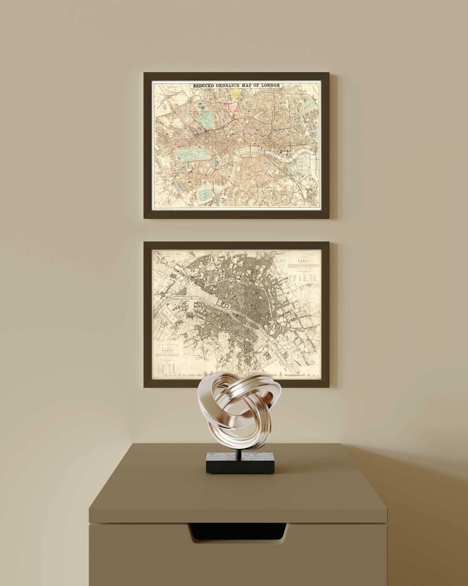 Eastern Division Of Paris: Containing The Quartiers (Vintage Map) - Pathos Studio - Art Prints