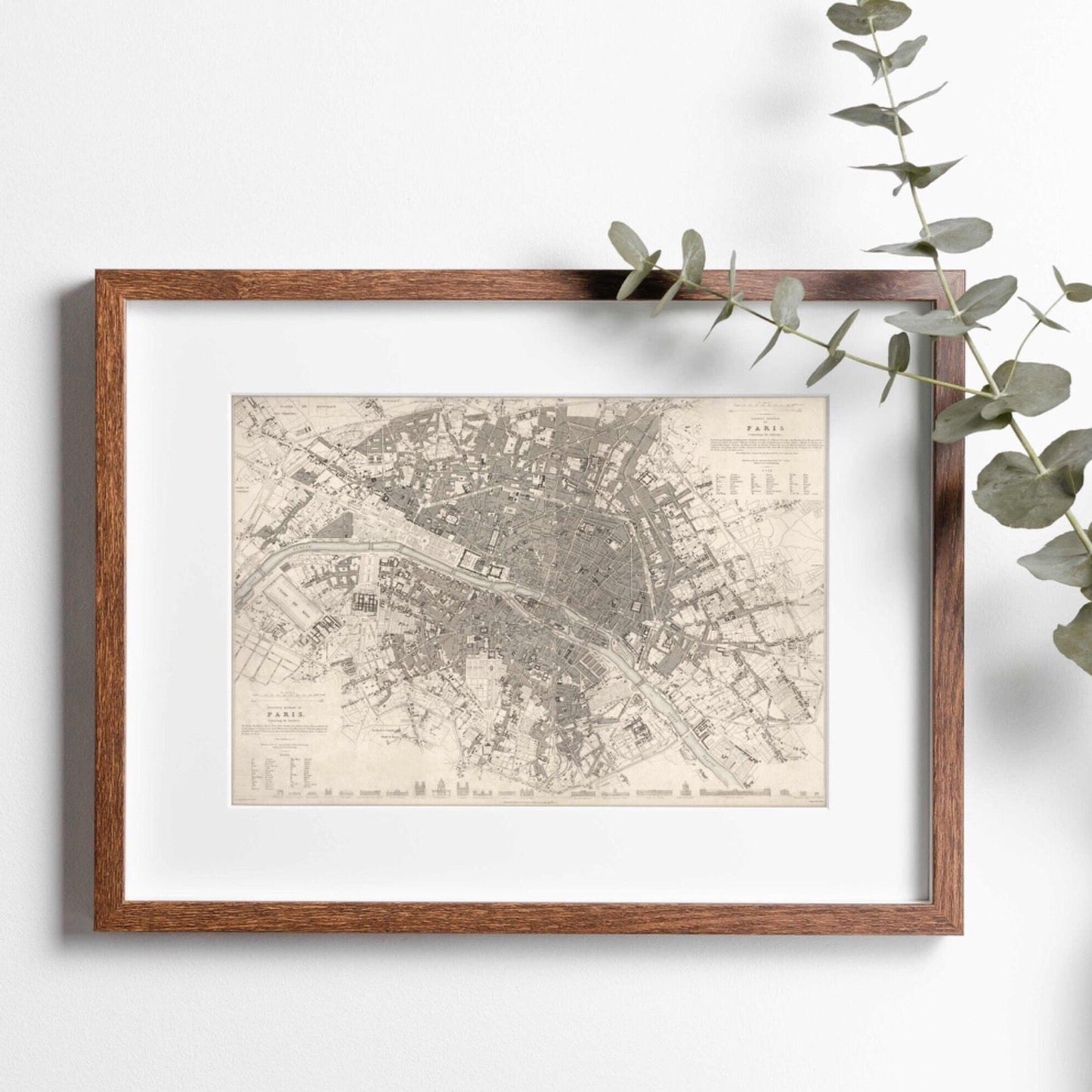 Eastern Division Of Paris: Containing The Quartiers (Vintage Map) - Pathos Studio - Art Prints
