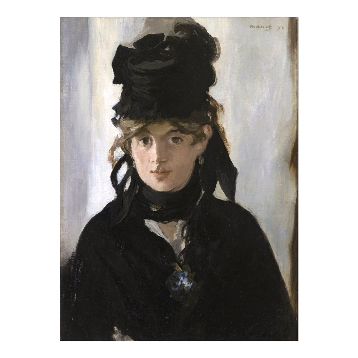 EDOUARD MANET - Berthe Morisot with a Bouquet of Violets - Pathos Studio - Art Prints