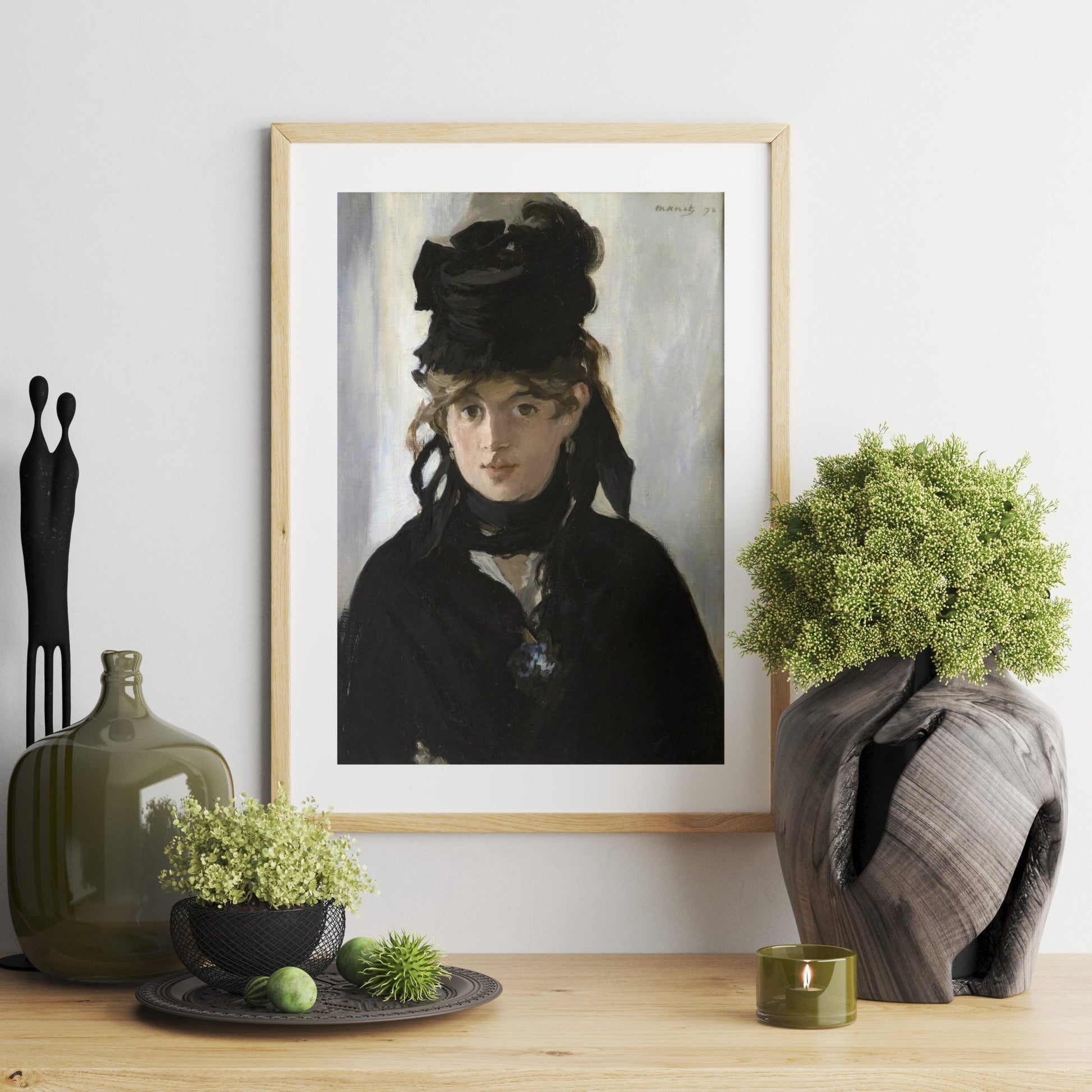EDOUARD MANET - Berthe Morisot with a Bouquet of Violets - Pathos Studio - Art Prints