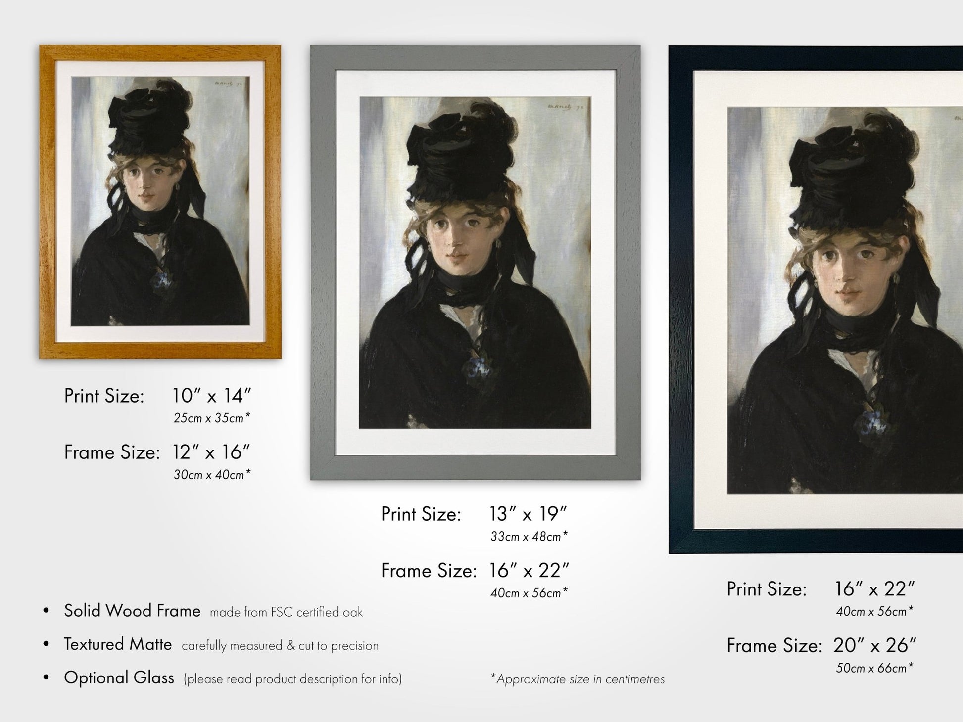 EDOUARD MANET - Berthe Morisot with a Bouquet of Violets - Pathos Studio - Art Prints