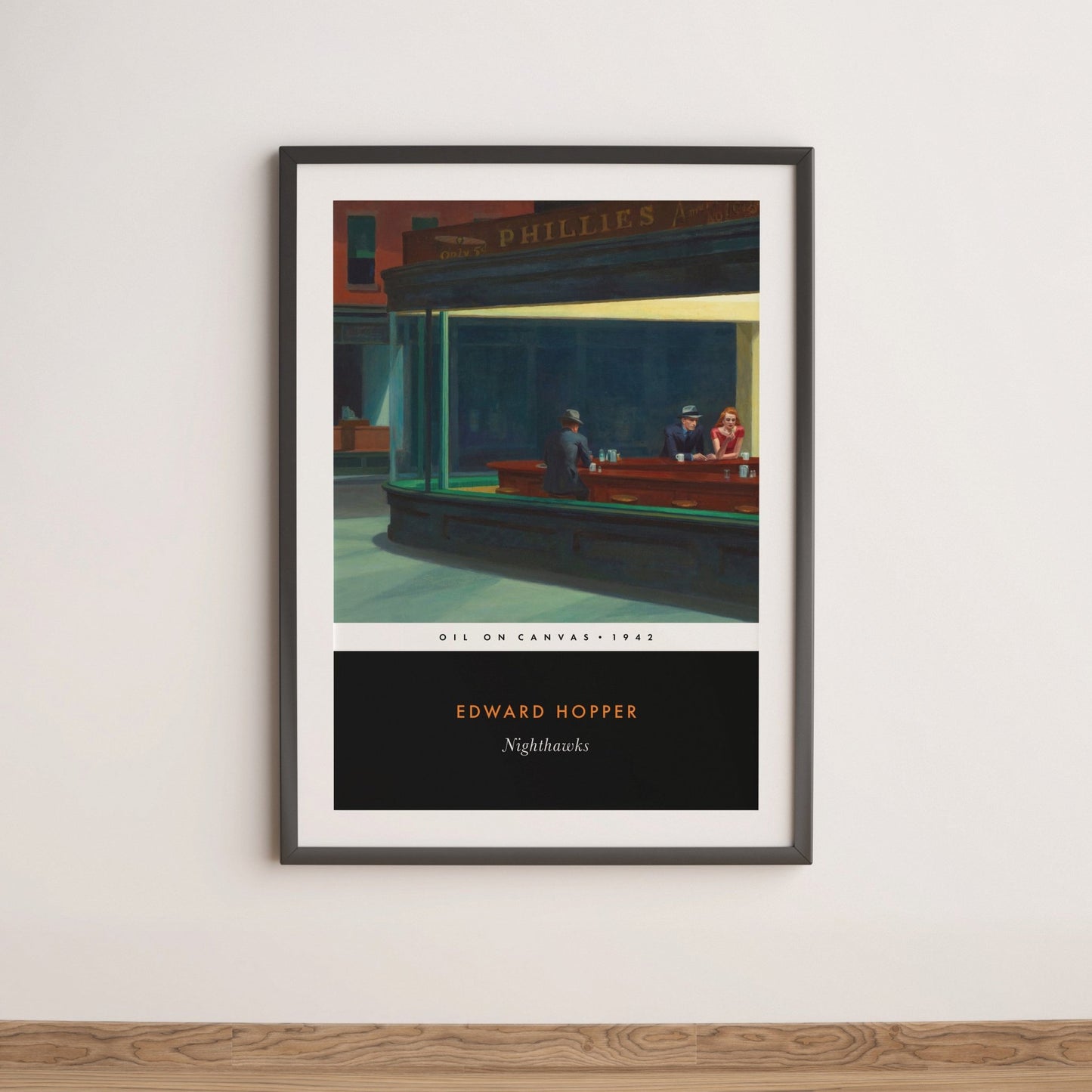 EDWARD HOPPER - Nighthawks (Vintage Classic Style) - Pathos Studio - Art Prints