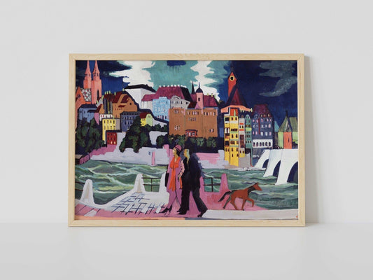 Blick auf Basel und den Rhein