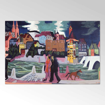 Blick auf Basel und den Rhein
