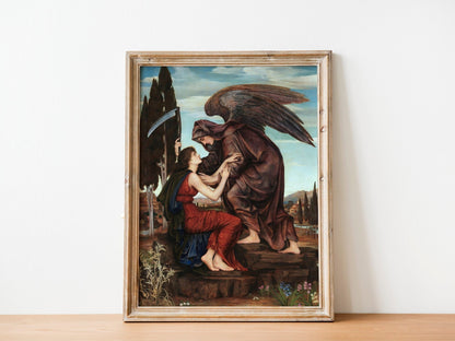 EVELYN DE MORGAN - An Artistic Depiction Of The Angel Of Death - Pathos Studio - Art Prints