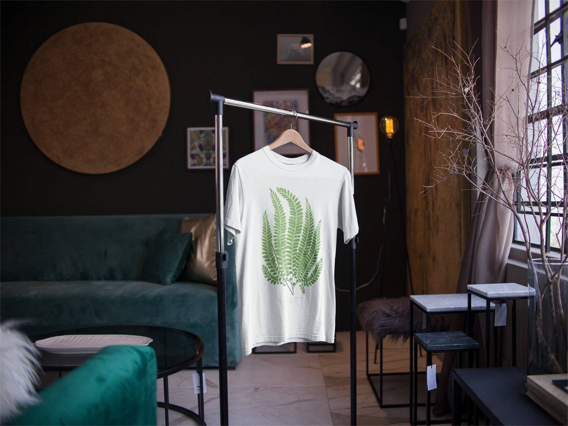 Fern Leaf - Vintage Botanical Print T-Shirt - Pathos Studio -