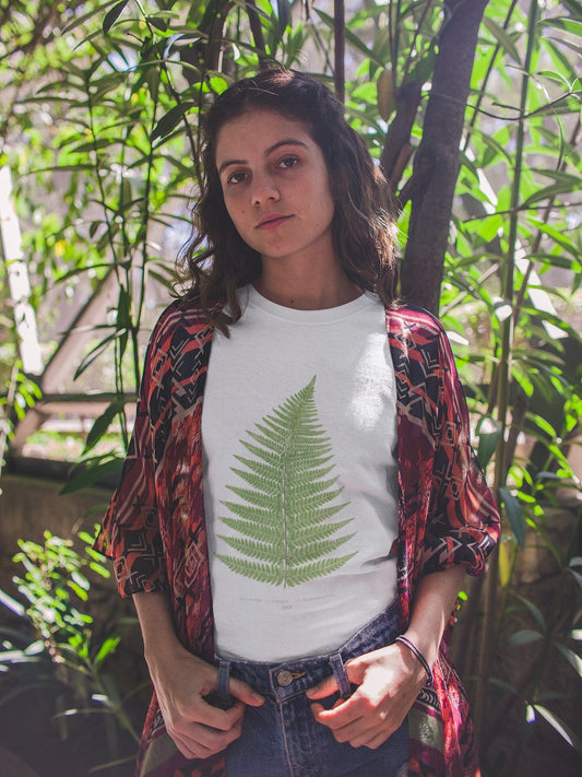 Fern Leaf - Vintage Botanical Print T-Shirt - Pathos Studio -