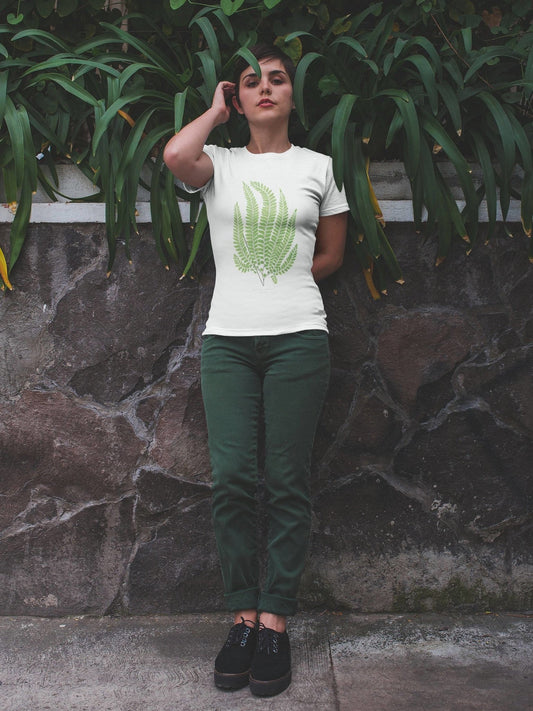 Fern Leaf - Vintage Botanical Print T-Shirt - Pathos Studio -