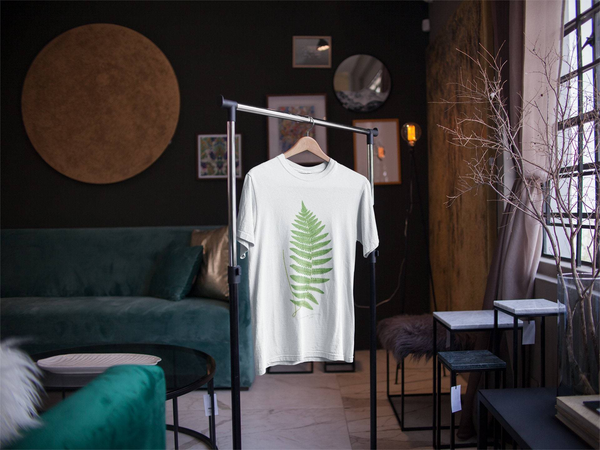 Fern Leaf - Vintage Botanical Print T-Shirt - Pathos Studio -