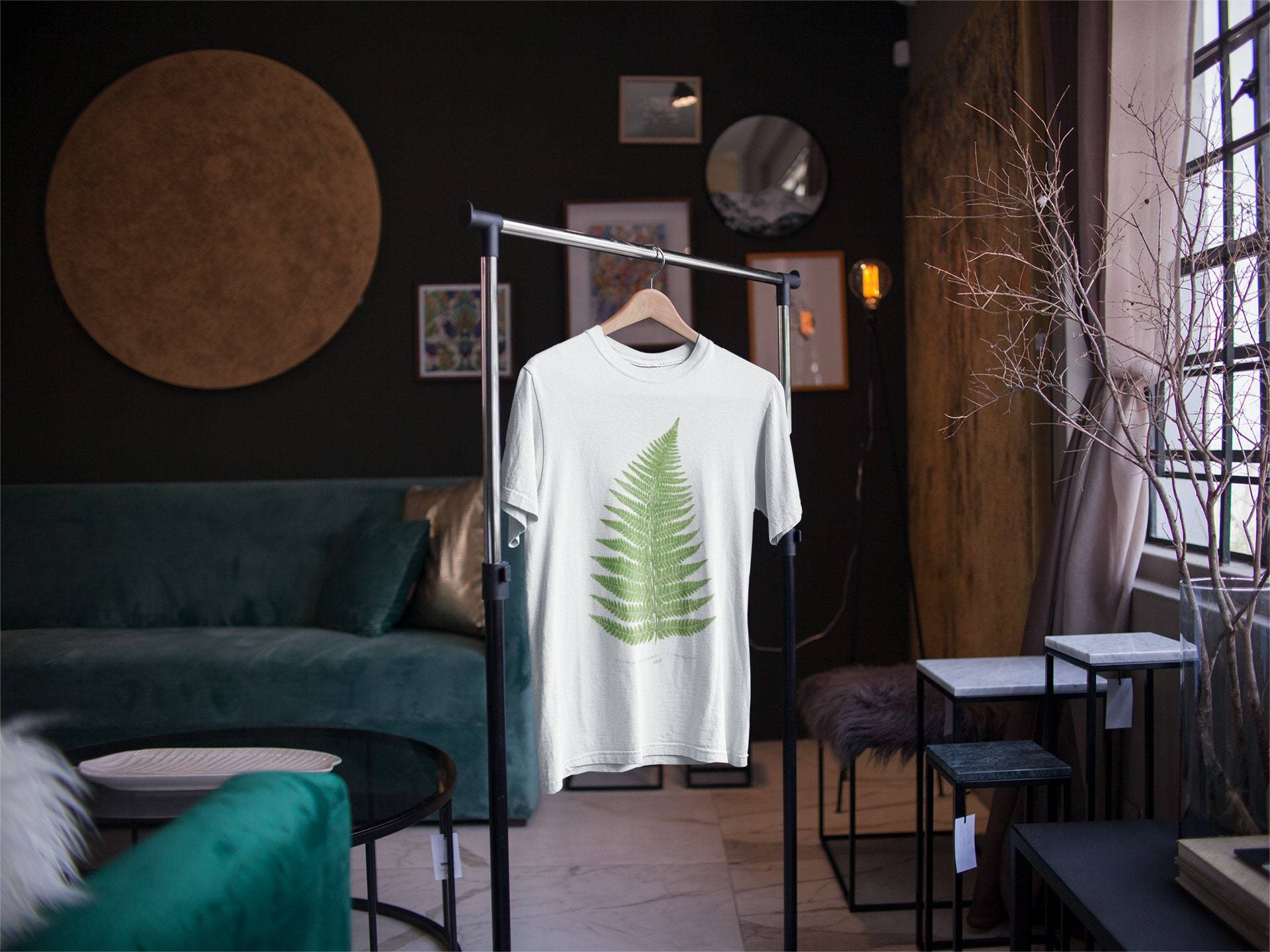 Fern Leaf - Vintage Botanical Print T-Shirt - Pathos Studio -