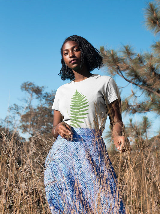 Fern Leaf - Vintage Botanical Print T-Shirt - Pathos Studio -
