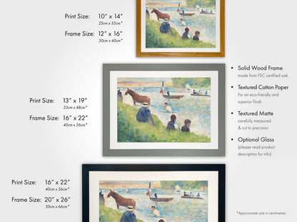 GEORGES SEURAT - Horse And Boats - Pathos Studio -
