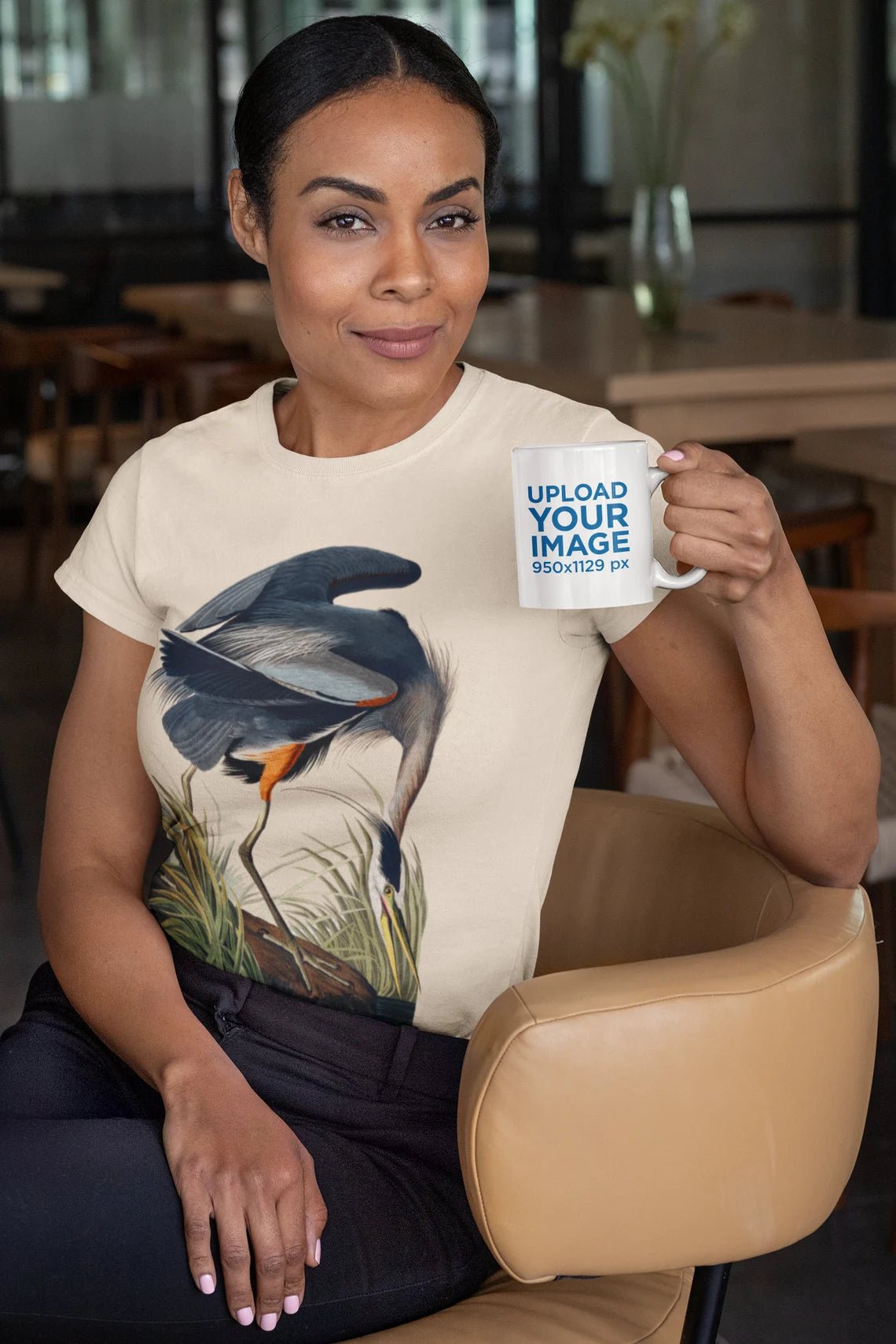 Great Blue Heron - Vintage 'Birds Of America' T-Shirt - Pathos Studio -