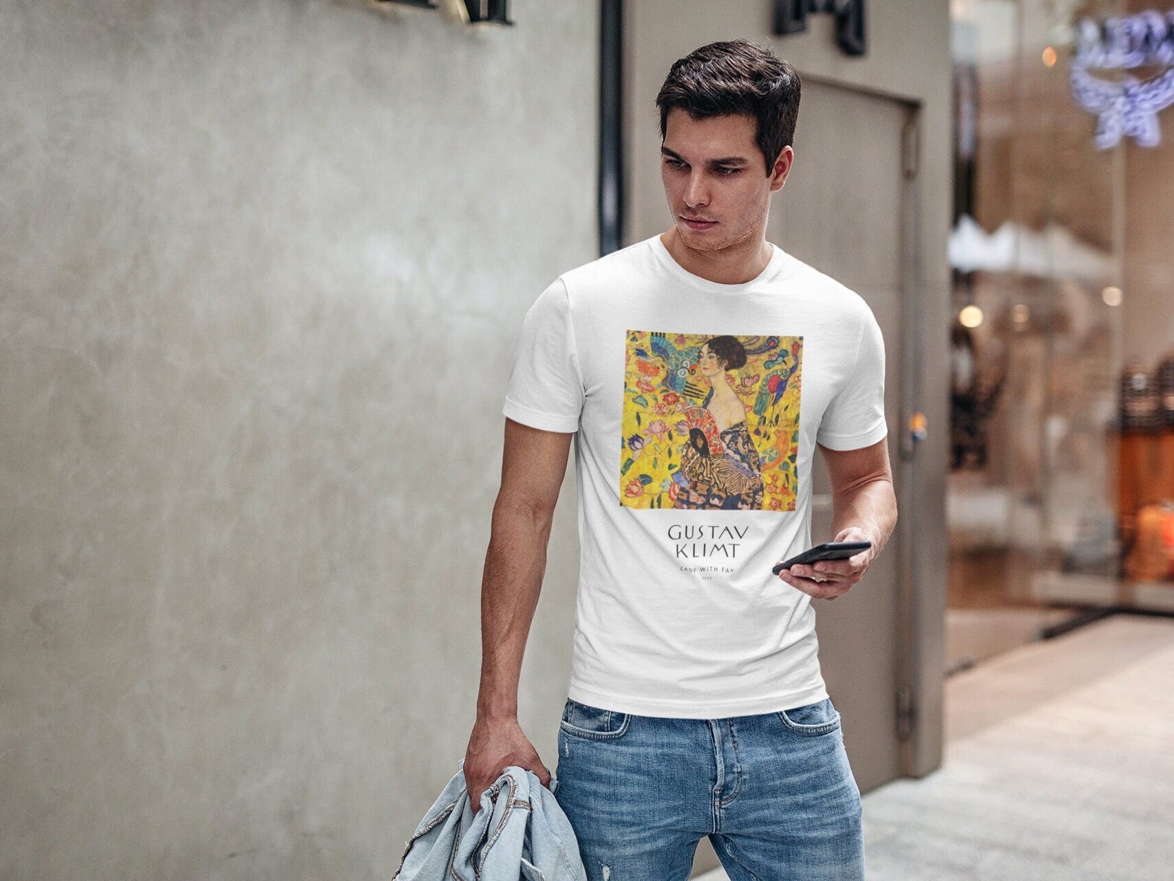 GUSTAV KLIMT - Lady With Fan T-Shirt - Pathos Studio - T-Shirts