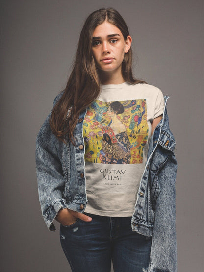 GUSTAV KLIMT - Lady With Fan T-Shirt - Pathos Studio - T-Shirts