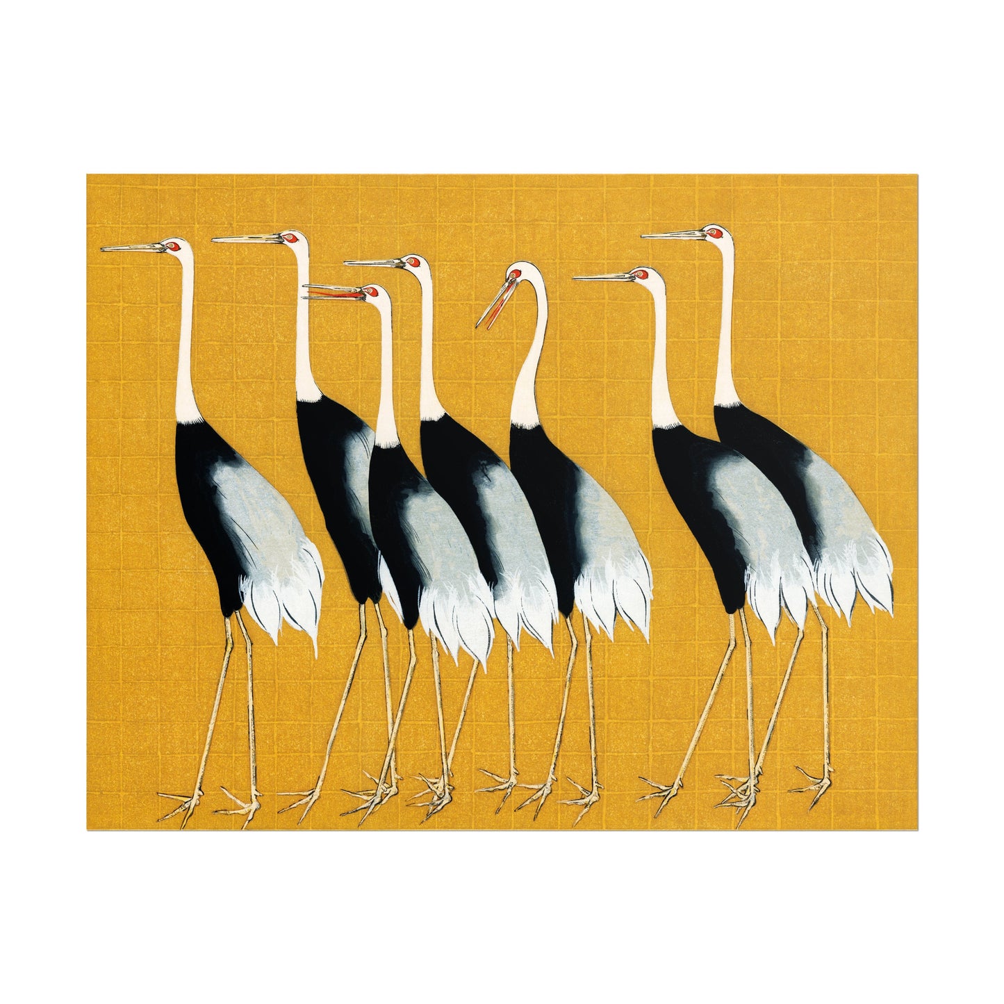 Set of 3 Japanese Prints of Cranes