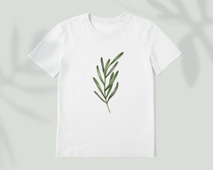 Illustrated Plant Leaf T-Shirt - Pathos Studio -