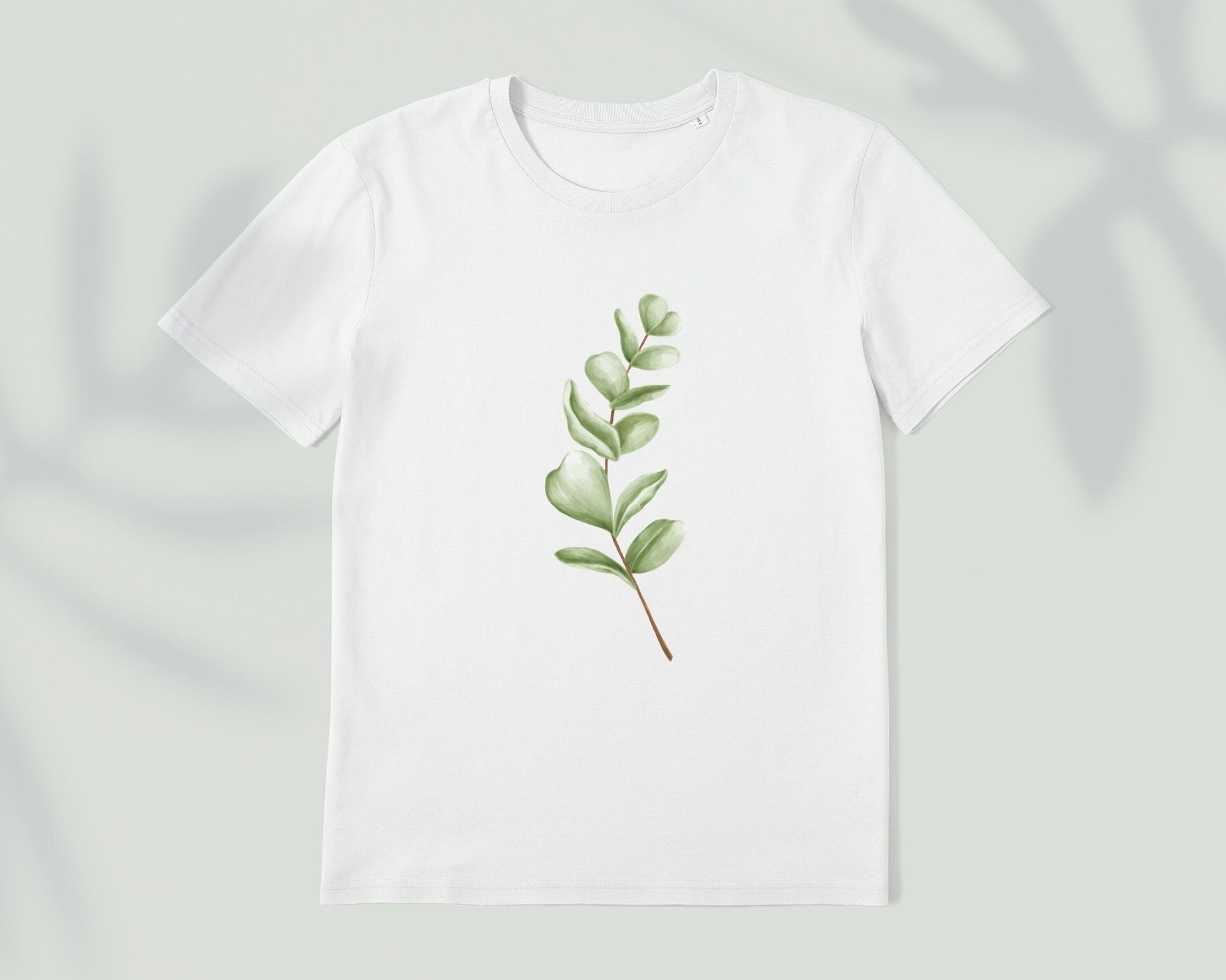Illustrated Plant Leaf T-Shirt - Pathos Studio -
