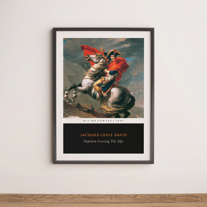 JACQUES-LOUIS DAVID - Napoleon Crossing The Alps (Vintage Classic Style) - Pathos Studio - Art Prints