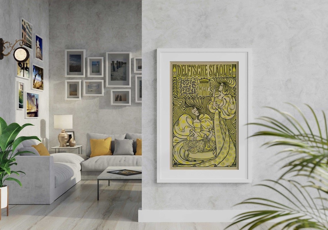 Affiche pour l'huile à salade de Delft