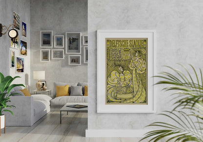 Affiche pour l'huile à salade de Delft