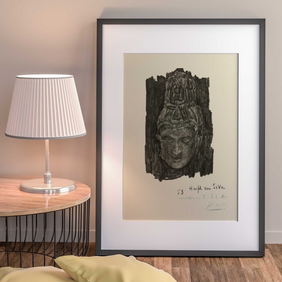 Étude de la tête de Shiva du musée d'ethnologie