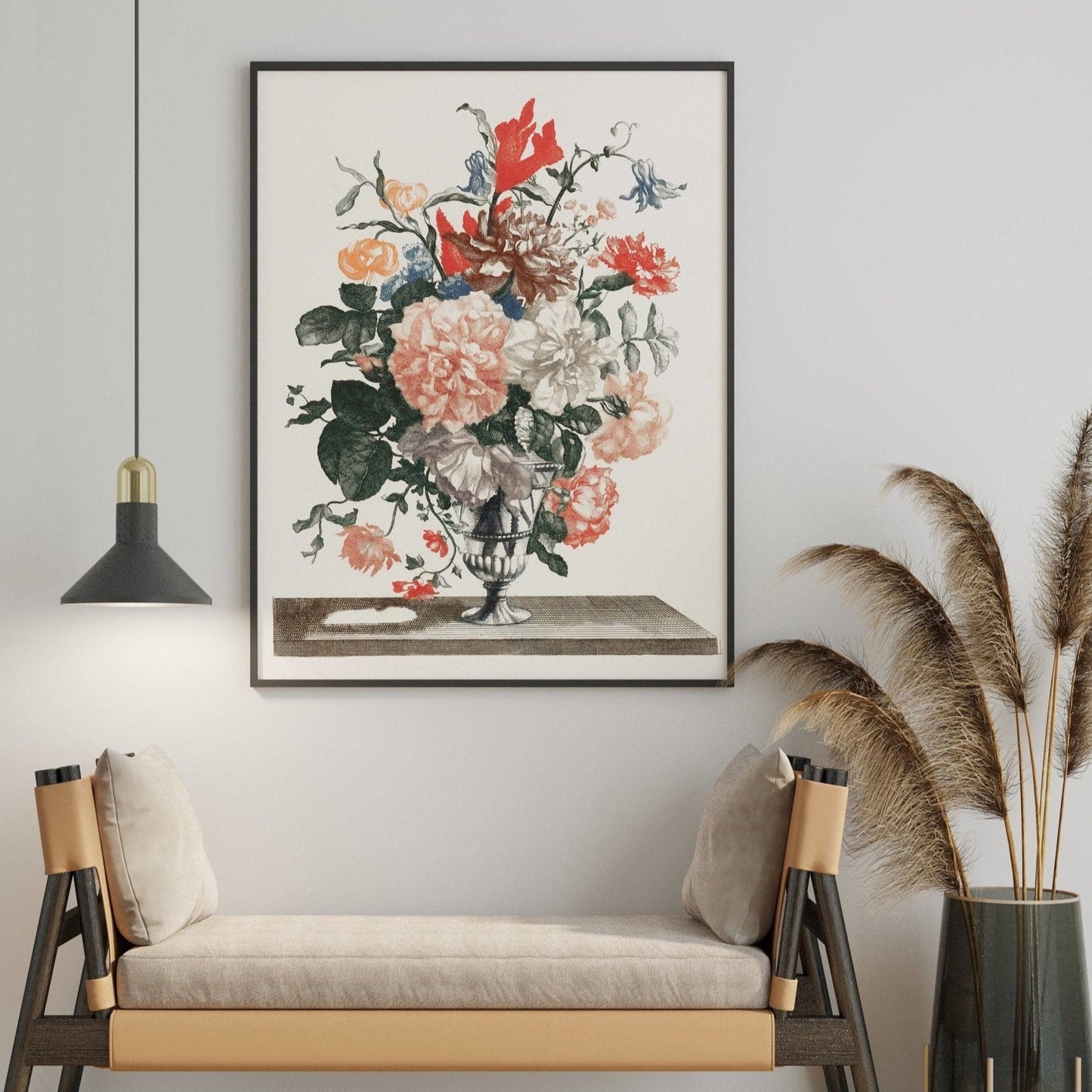Flowers In A Glass Vase