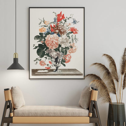 Flowers In A Glass Vase