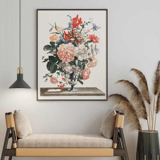 Blumen in einer Glasvase