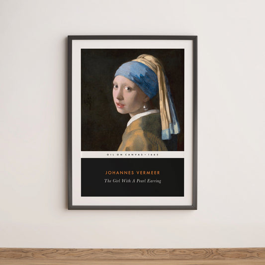JOHANNES VERMEER - The Girl With A Pearl Earring (Vintage Classic Style) - Pathos Studio - Art Prints