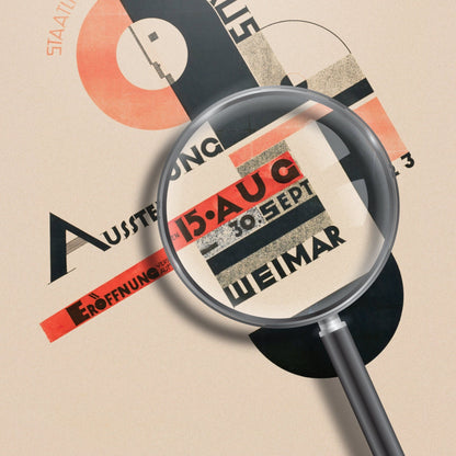 Bauhaus Weimar Exhibition 1923 Vintage Poster