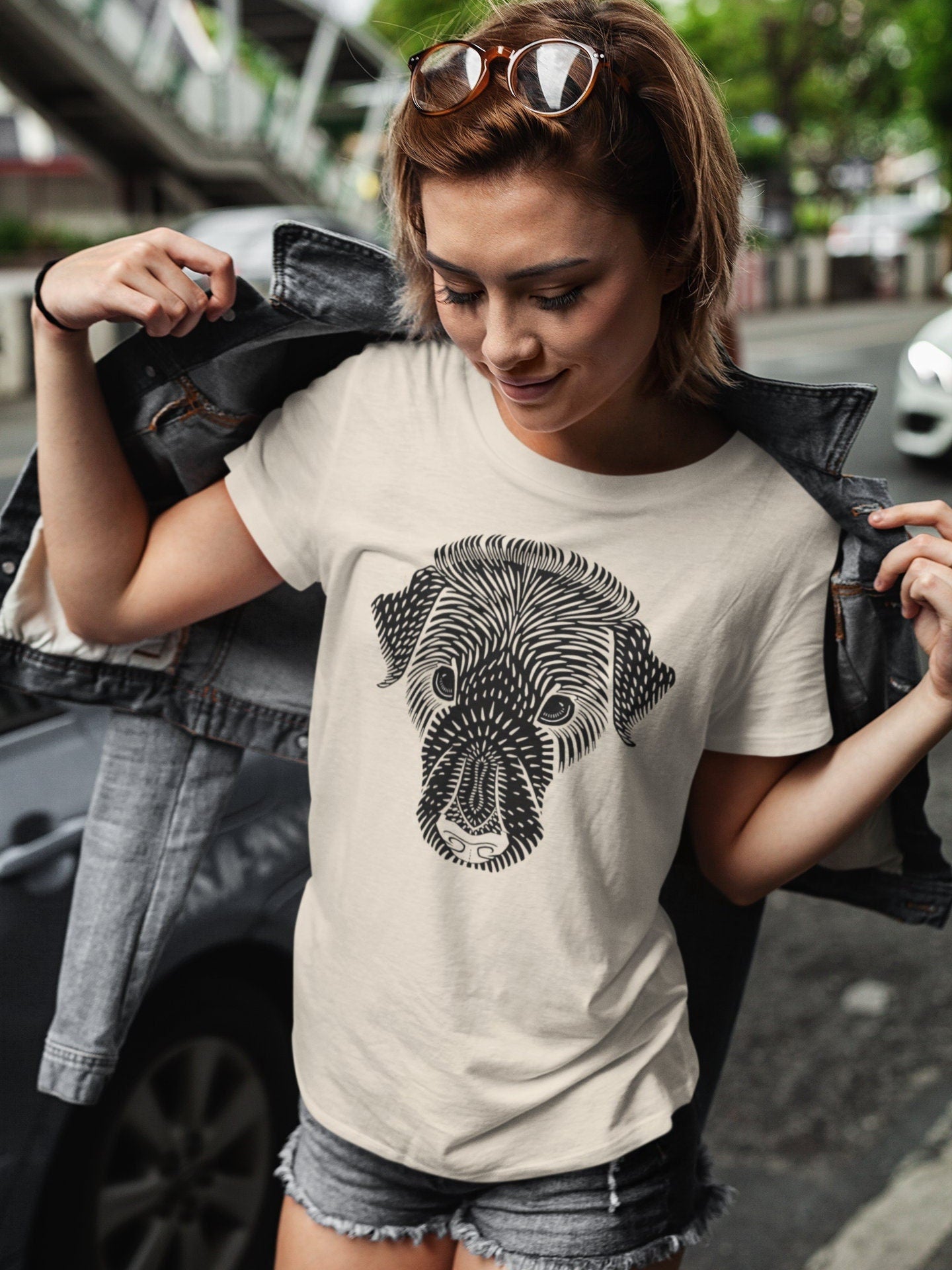 JULIE DE GRAAG - Dog's Head T-Shirt - Pathos Studio - T-Shirts