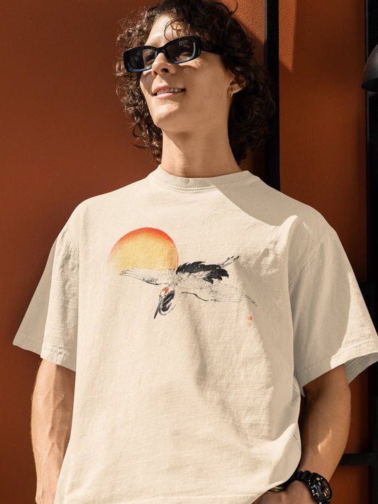 KONO BAIREI - Flying Crane T-Shirt - Pathos Studio -