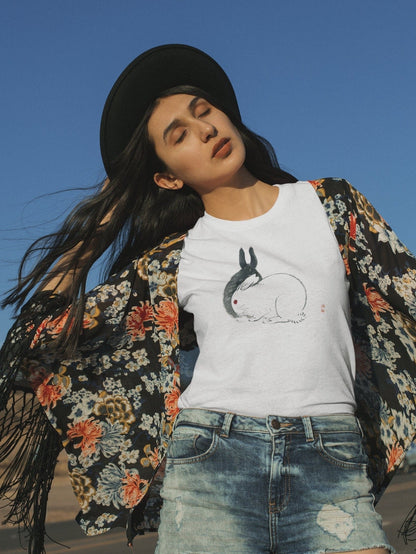 KONO BAIREI - Rabbits T-Shirt - Pathos Studio - Shirts & Tops