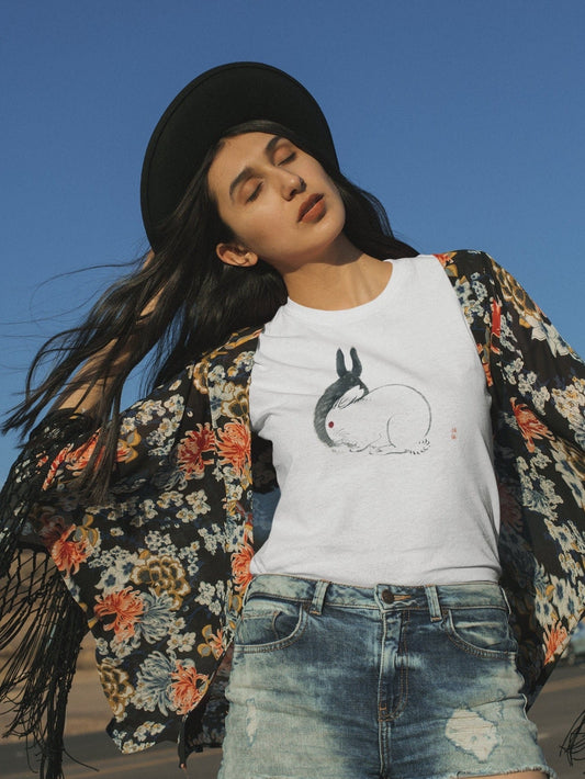 KONO BAIREI - Rabbits T-Shirt - Pathos Studio - Shirts & Tops