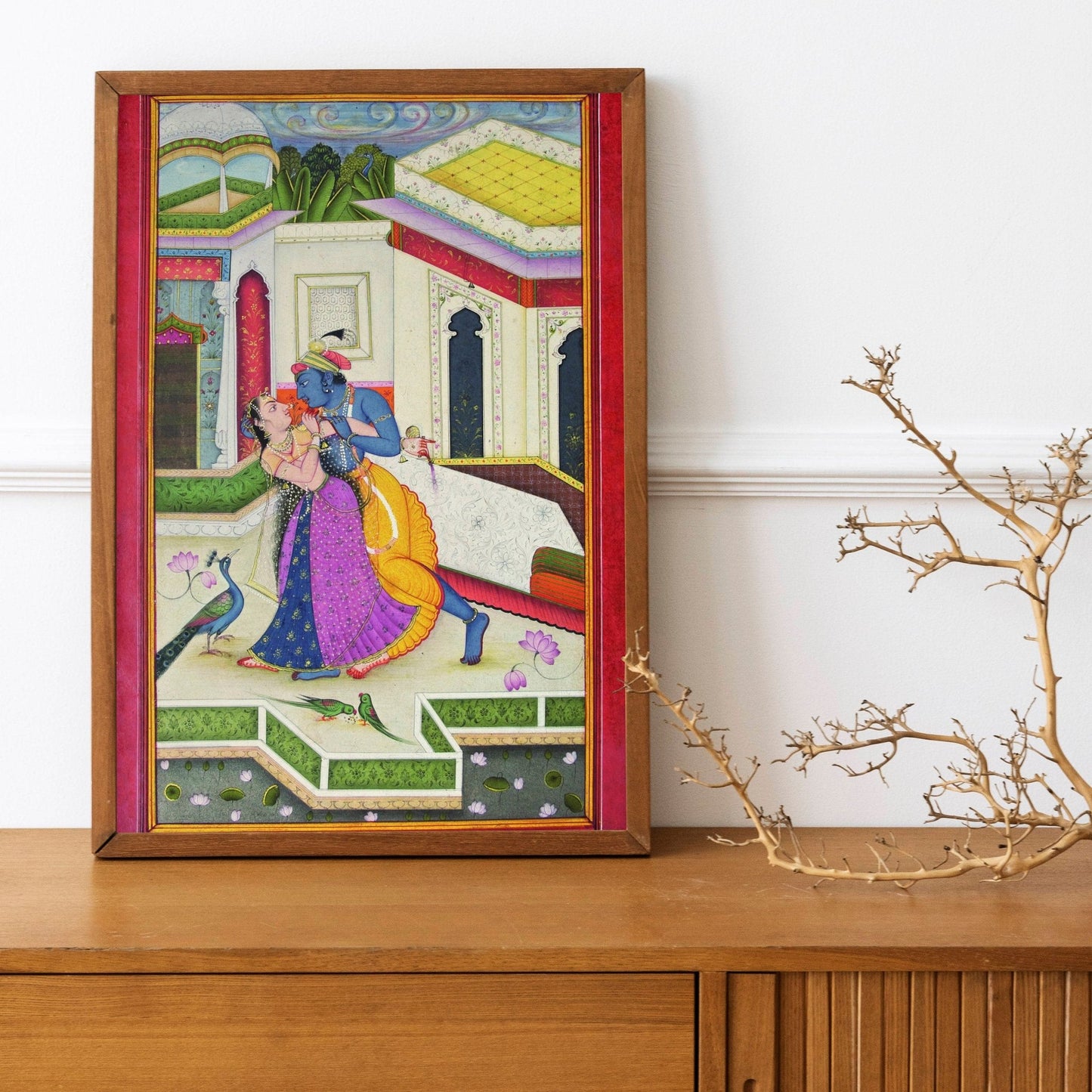 Krishna et Radha (art traditionnel indien / hindou)