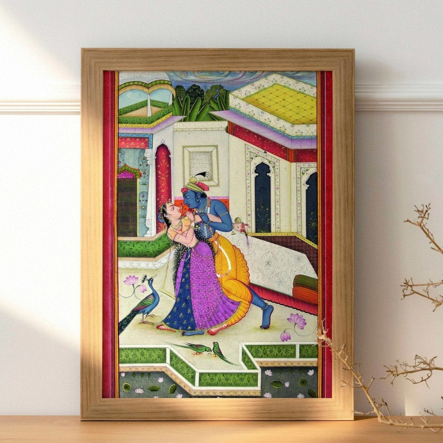 Krishna et Radha (art traditionnel indien / hindou)