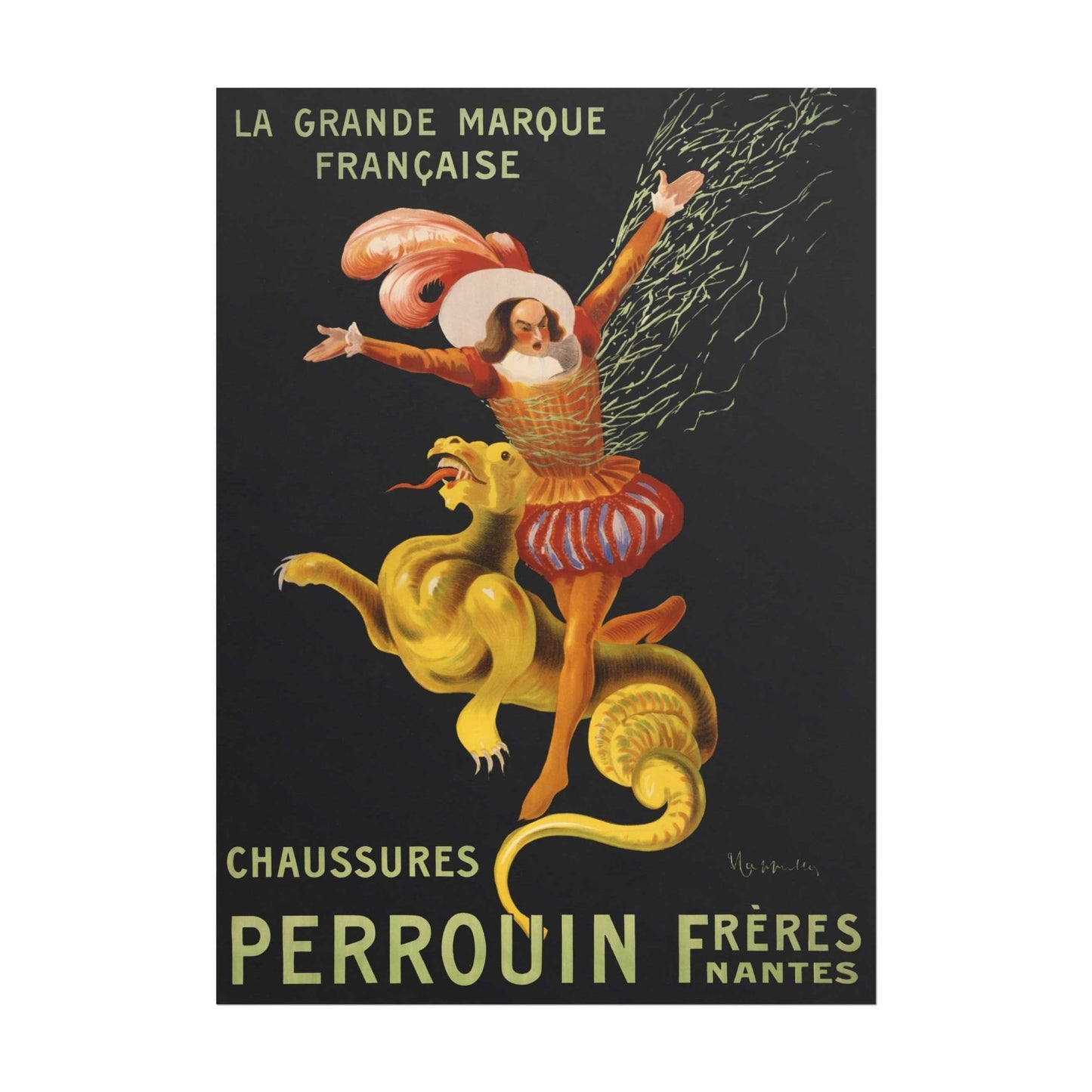 LEONETTO CAPPIELLO - Chaussures Perrouin Frères, Nantes (Vintage-Werbeplakat)