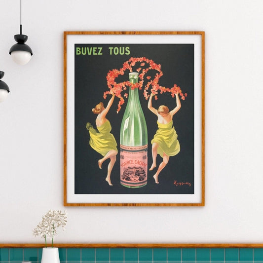 „Trink alles“ Evian-Cachet