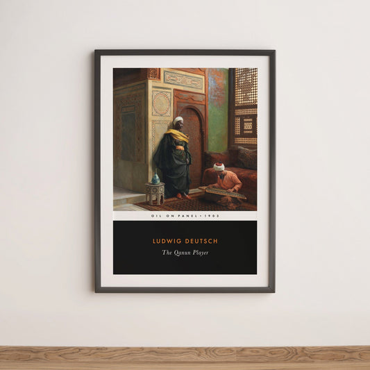 LUDWIG DEUTSCH - The Qanun Player (Vintage Classic Style) - Pathos Studio - Art Prints
