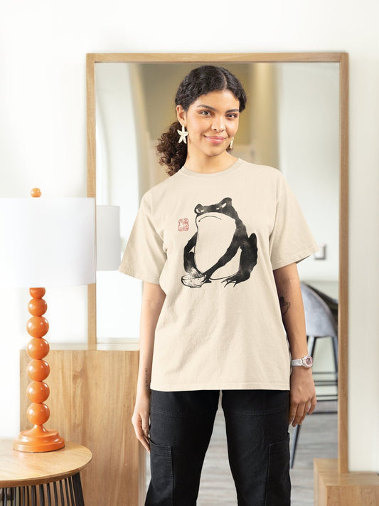 MATSUMOTO HOJI - Japanese Frog T-Shirt #3 - Pathos Studio - Shirts & Tops