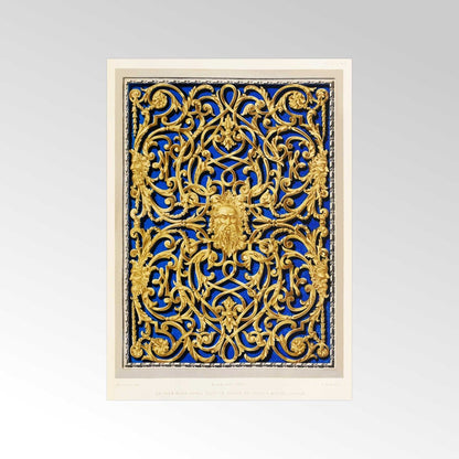 An Open-Work Panel Cast in Brass