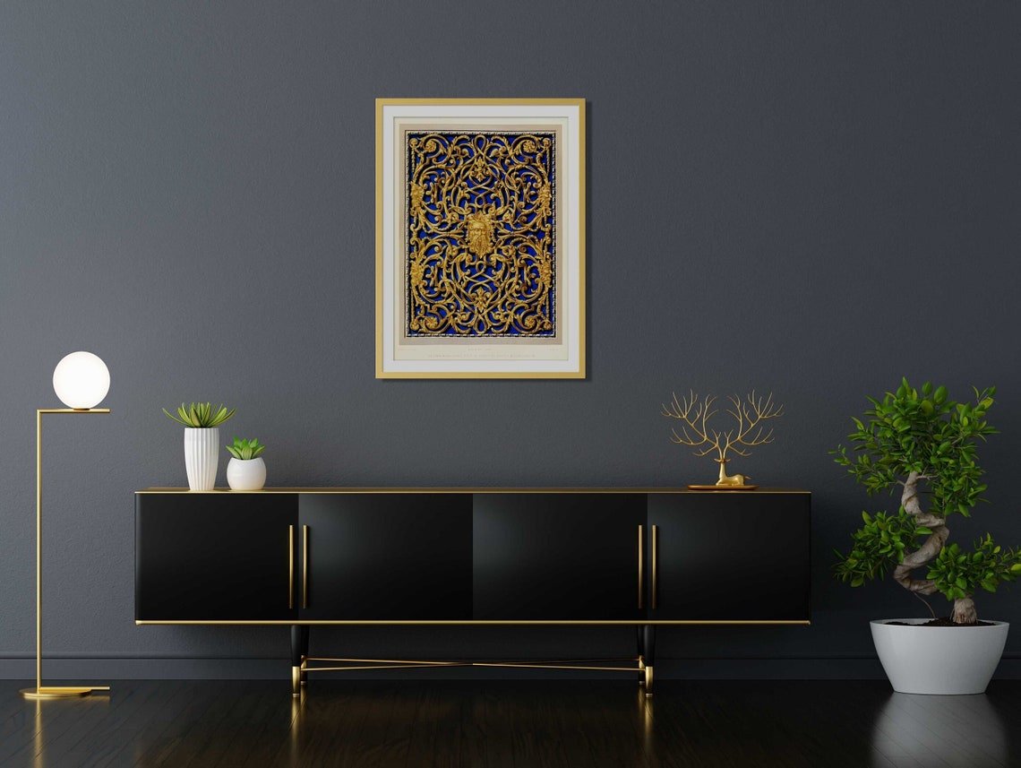 An Open-Work Panel Cast in Brass