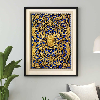An Open-Work Panel Cast in Brass