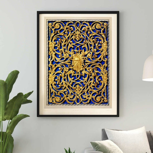 An Open-Work Panel Cast in Brass