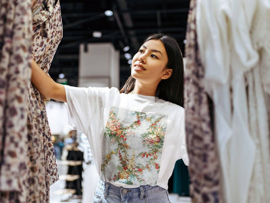 Figured Silk T-Shirt
