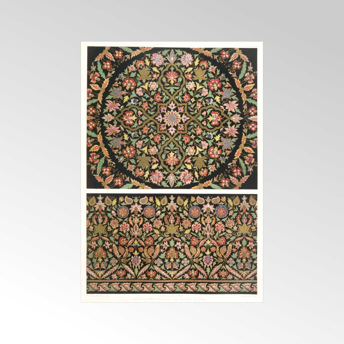 Indian Embroidery on Black Cloth