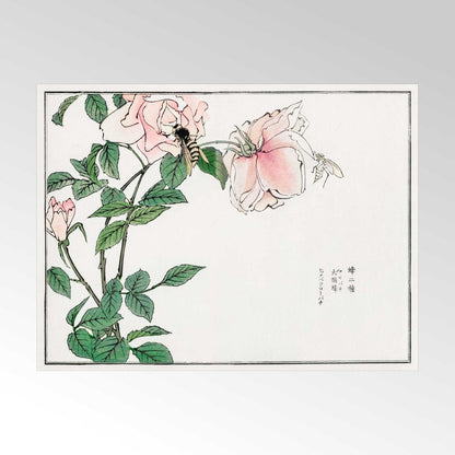 Bee and Flower Illustration